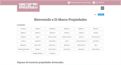 Desktop Screenshot of dimarcopropiedades.com